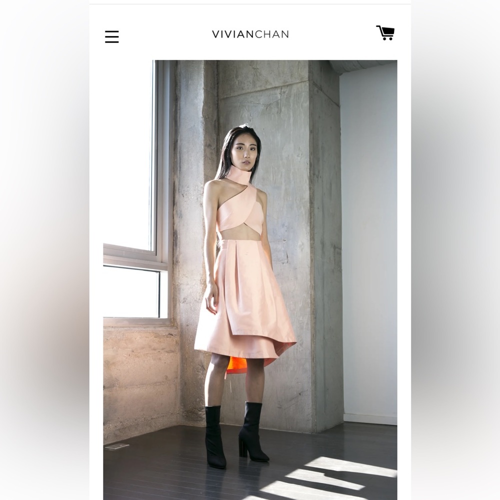 Vivian Chan Kiok Skirt - Peach, size Medium